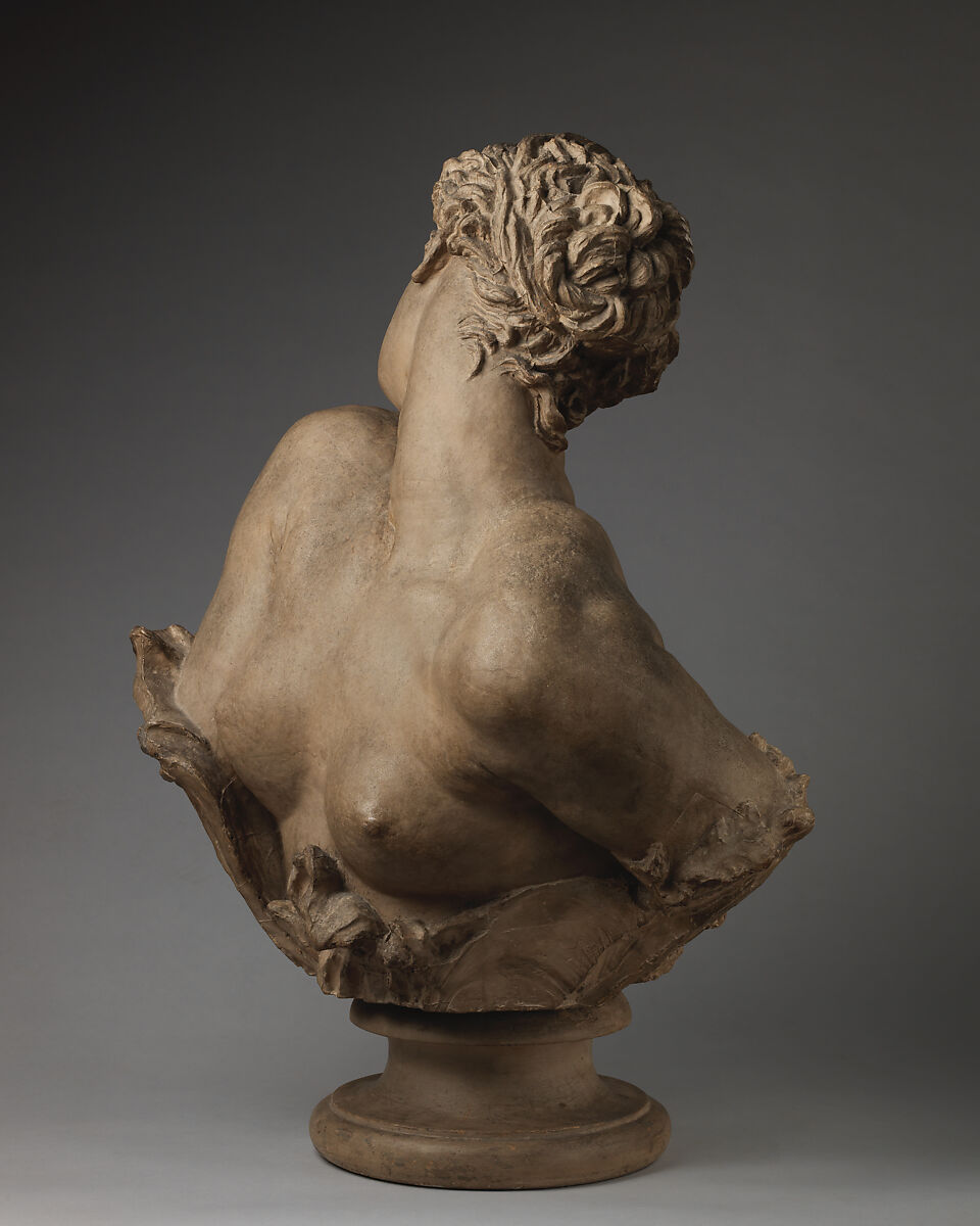 Clytie, George Frederic Watts (British, London 1817–1904 London), Painted plaster, British, London