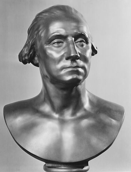 George Washington (1732–1799), After a model by Jean Antoine Houdon (French, Versailles 1741–1828 Paris), Bronze, dark brown patina, French 