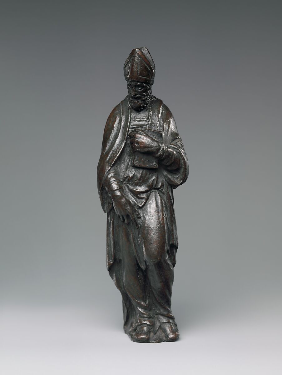 Bishop (Saint Augustine?), Style of Jacopo Sansovino (Jacopo Tatti) (Italian, Florence 1486–1570 Venice), Bronze, Italian, possibly Florence 