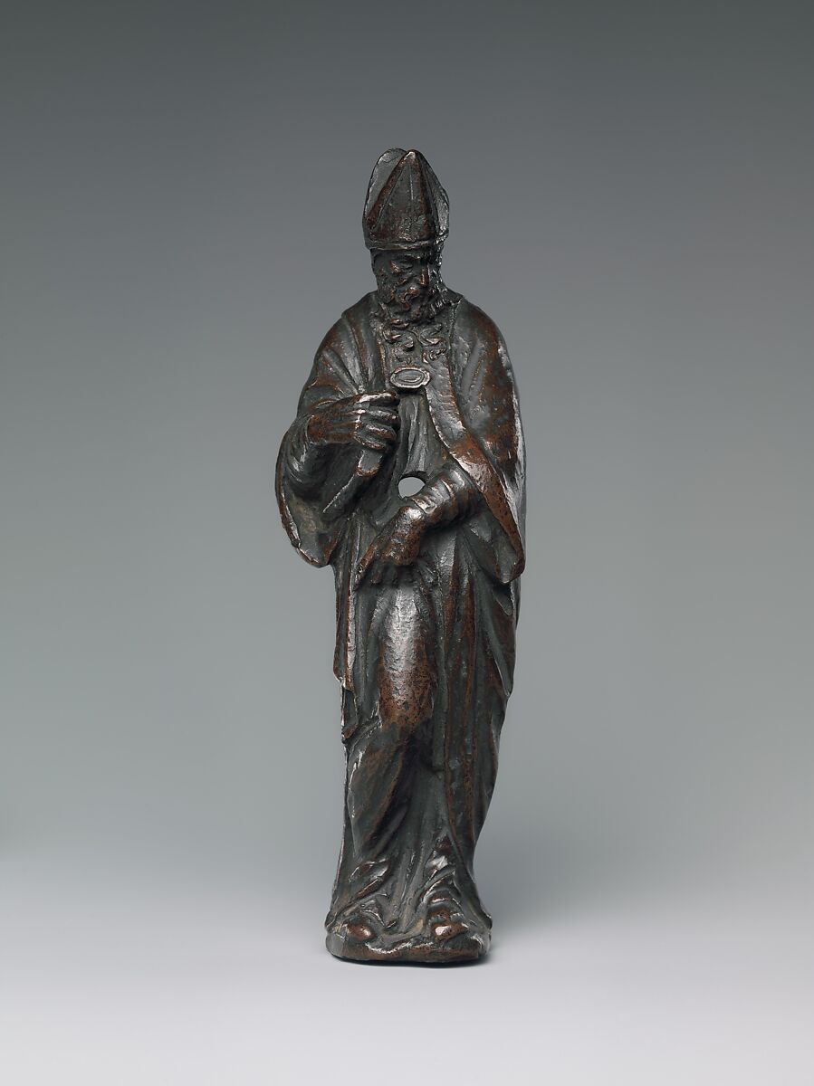 Bishop (Saint Ambrose?), Style of Jacopo Sansovino (Jacopo Tatti) (Italian, Florence 1486–1570 Venice), Bronze, Italian, possibly Florence 