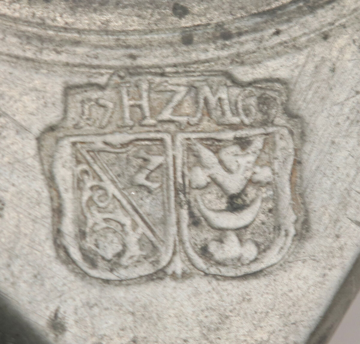 Flagon, Johann II Zimmermann (Swiss, 1744–1822), Pewter, Swiss, Zurich