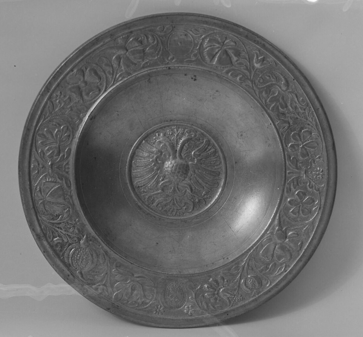 Plate, Pewter, possibly Italian 