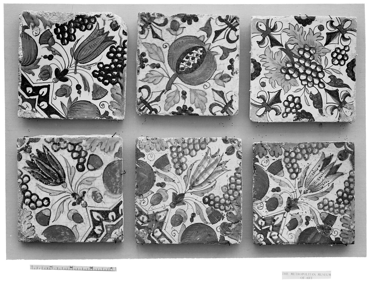 Tile, Tin-glazed earthenware, Dutch 