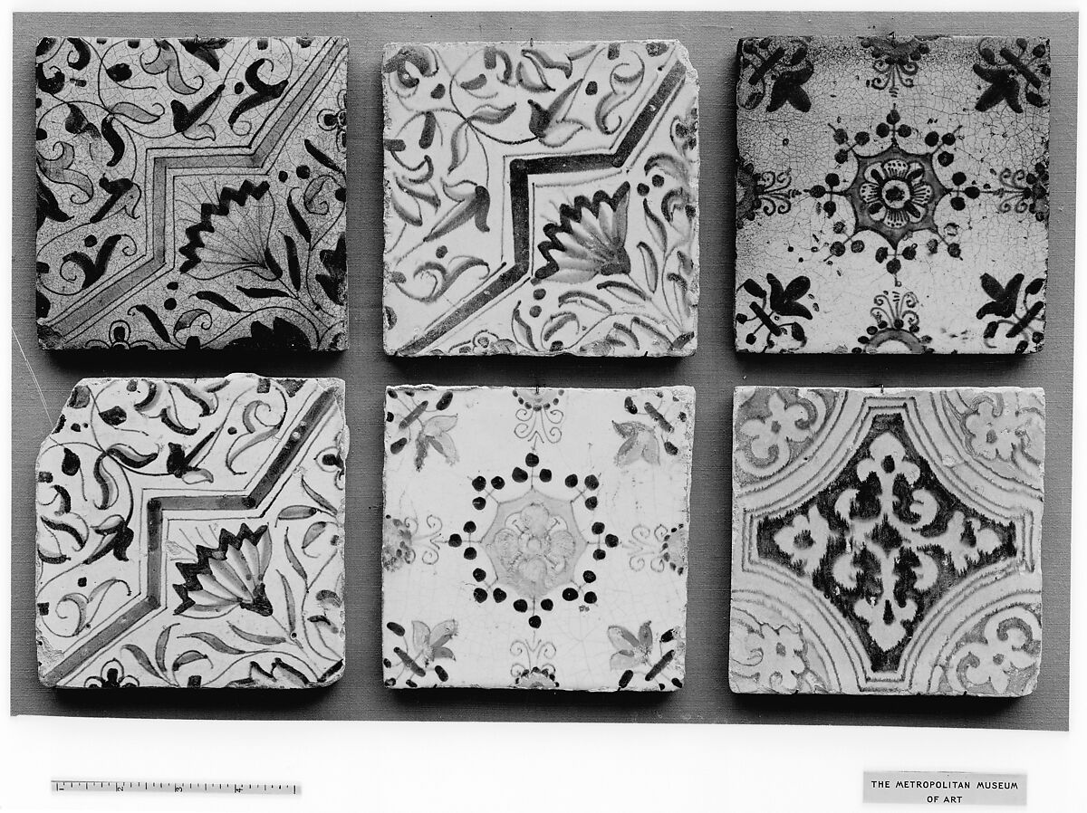 Tile, Tin-glazed earthenware, Dutch 