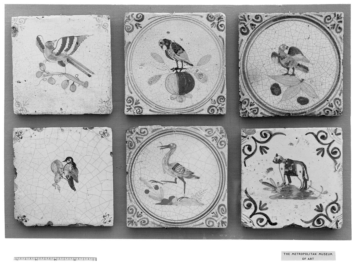 Tile, Tin-glazed earthenware, Dutch