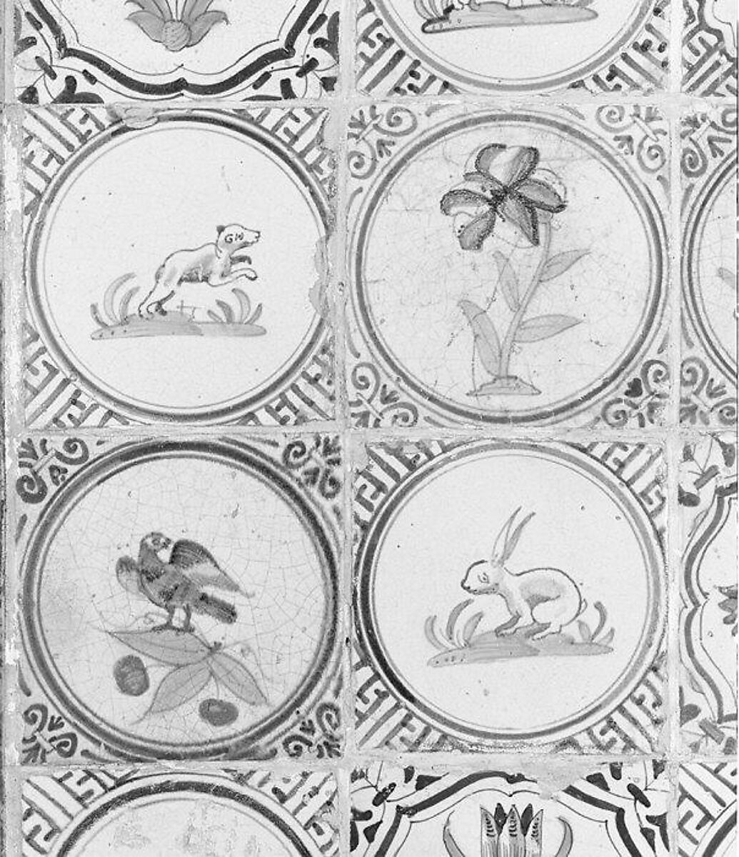 Tile, Tin-glazed earthenware, Dutch