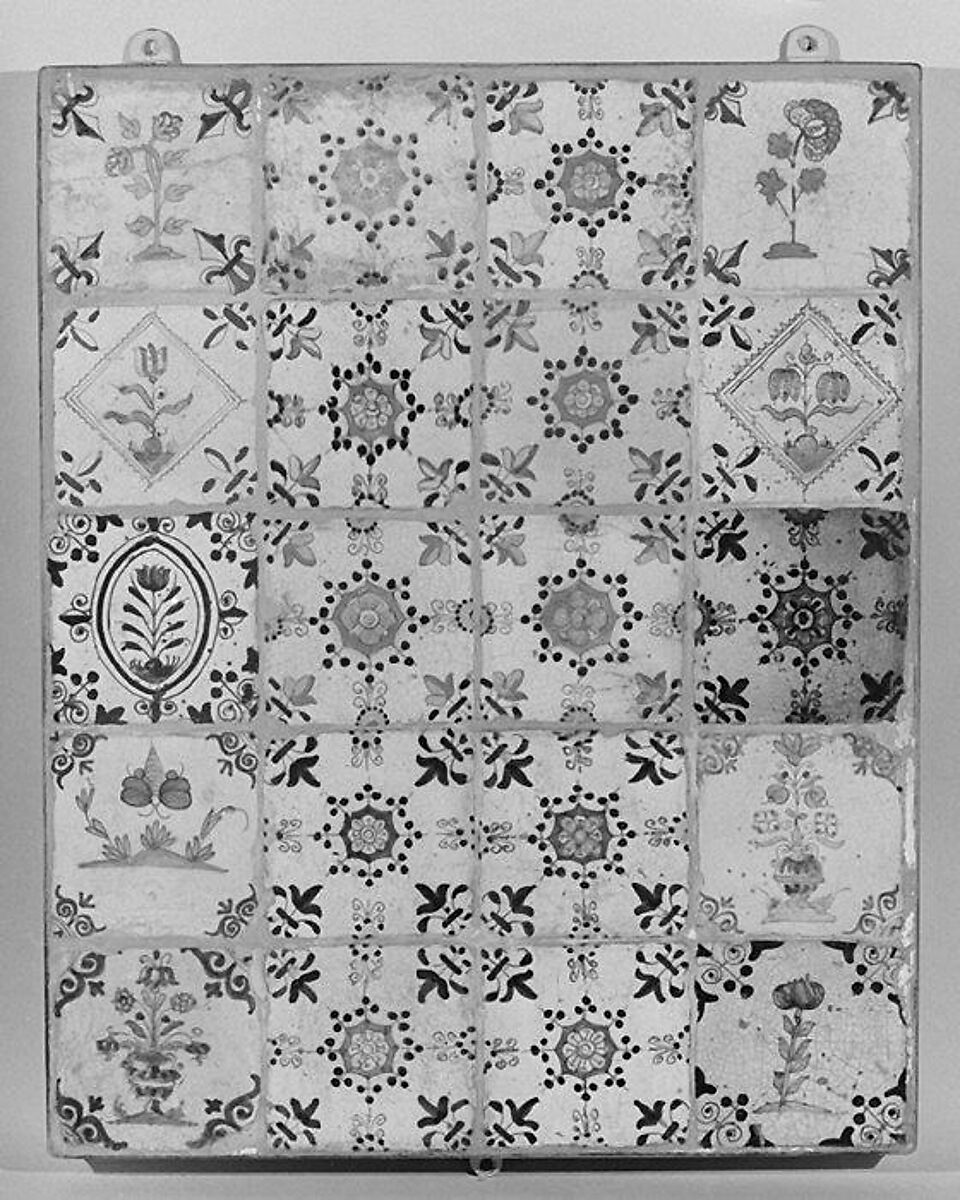 Tile, Delftware (tin-glazed earthenware), Dutch