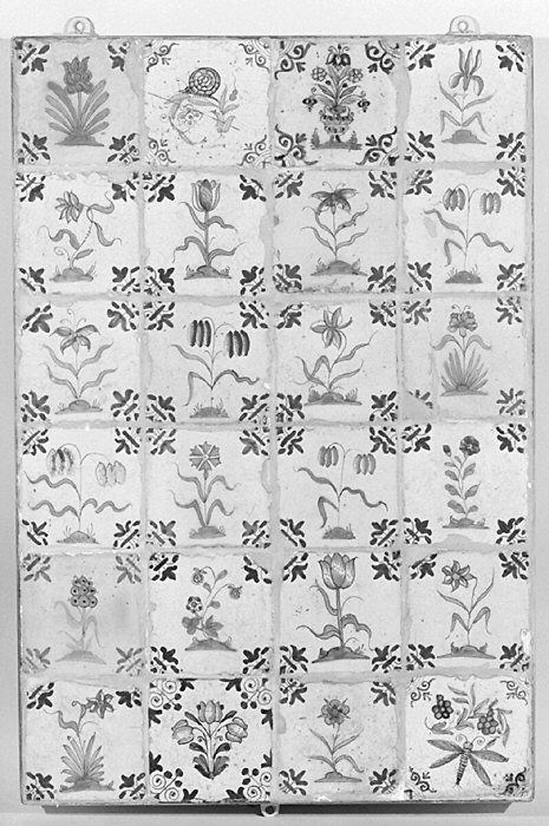 Tile, Tin-glazed earthenware, Dutch