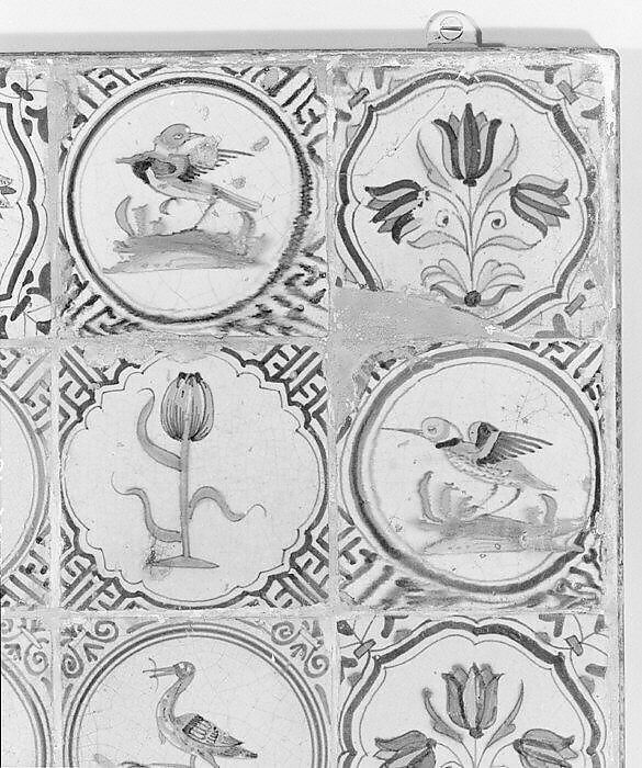 Tile, Tin-glazed earthenware, Dutch