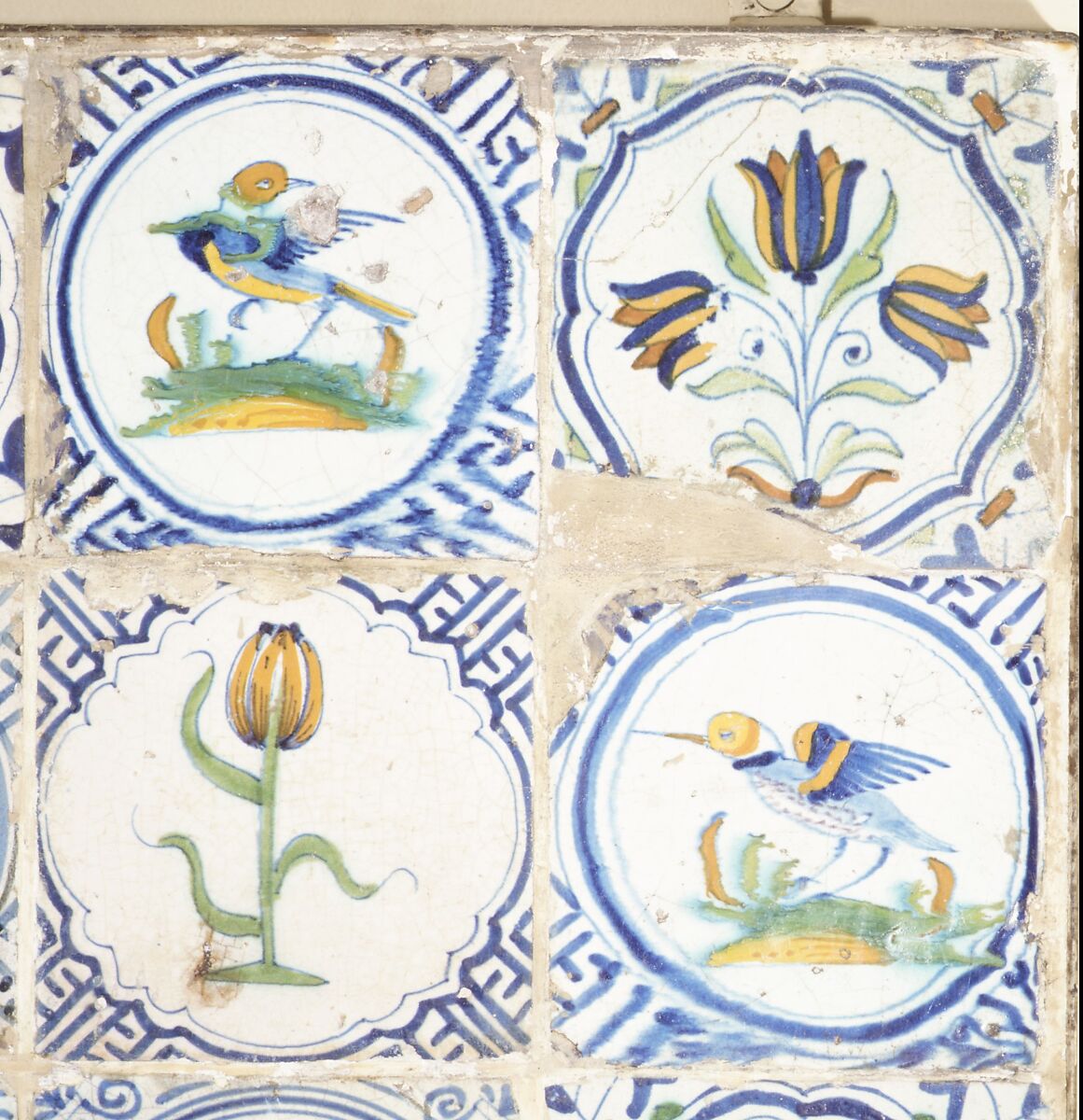 Tile, Tin-glazed earthenware, Dutch 