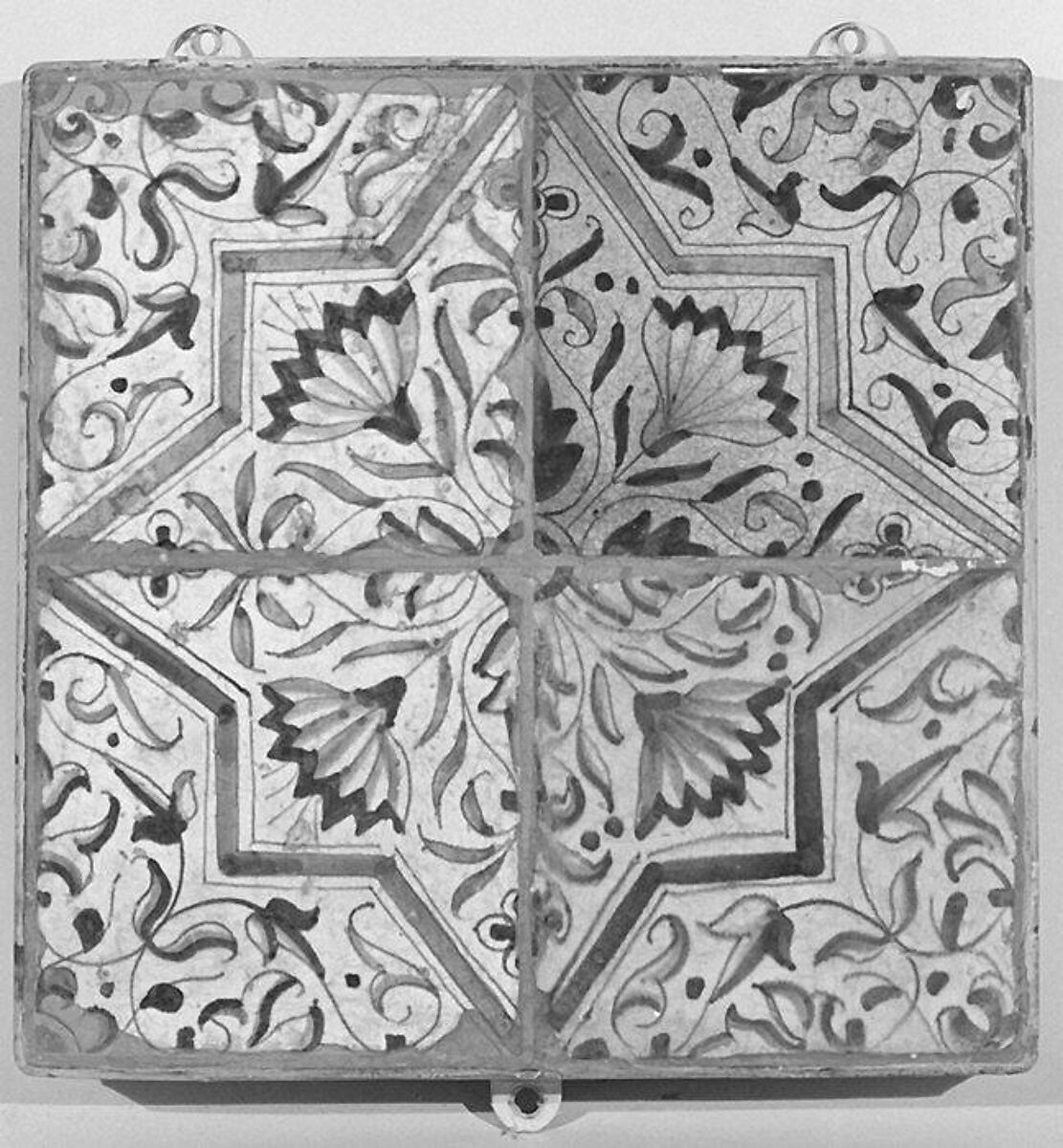 Tile, Tin-glazed earthenware, Dutch 