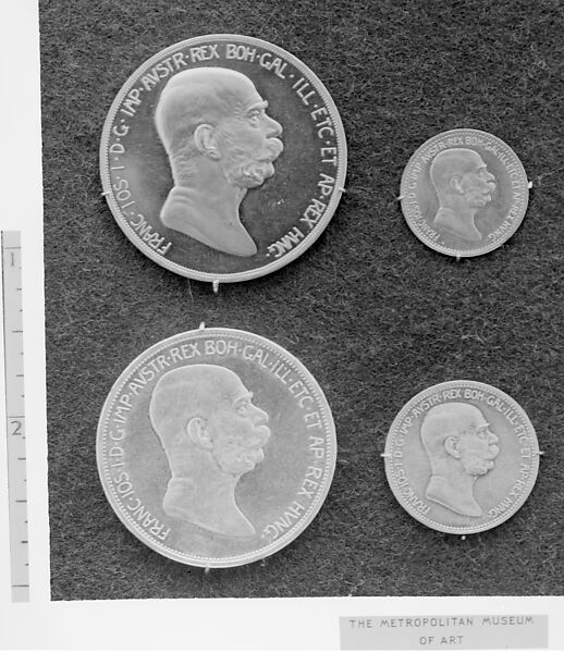 Austrian 1 crown-piece of the 60th year of the reign of Emperor Francis Joseph, Design of obverse by Rudolph Ferdinand Marschall (Austrian, Vienna 1873–1967), Silver, Austrian