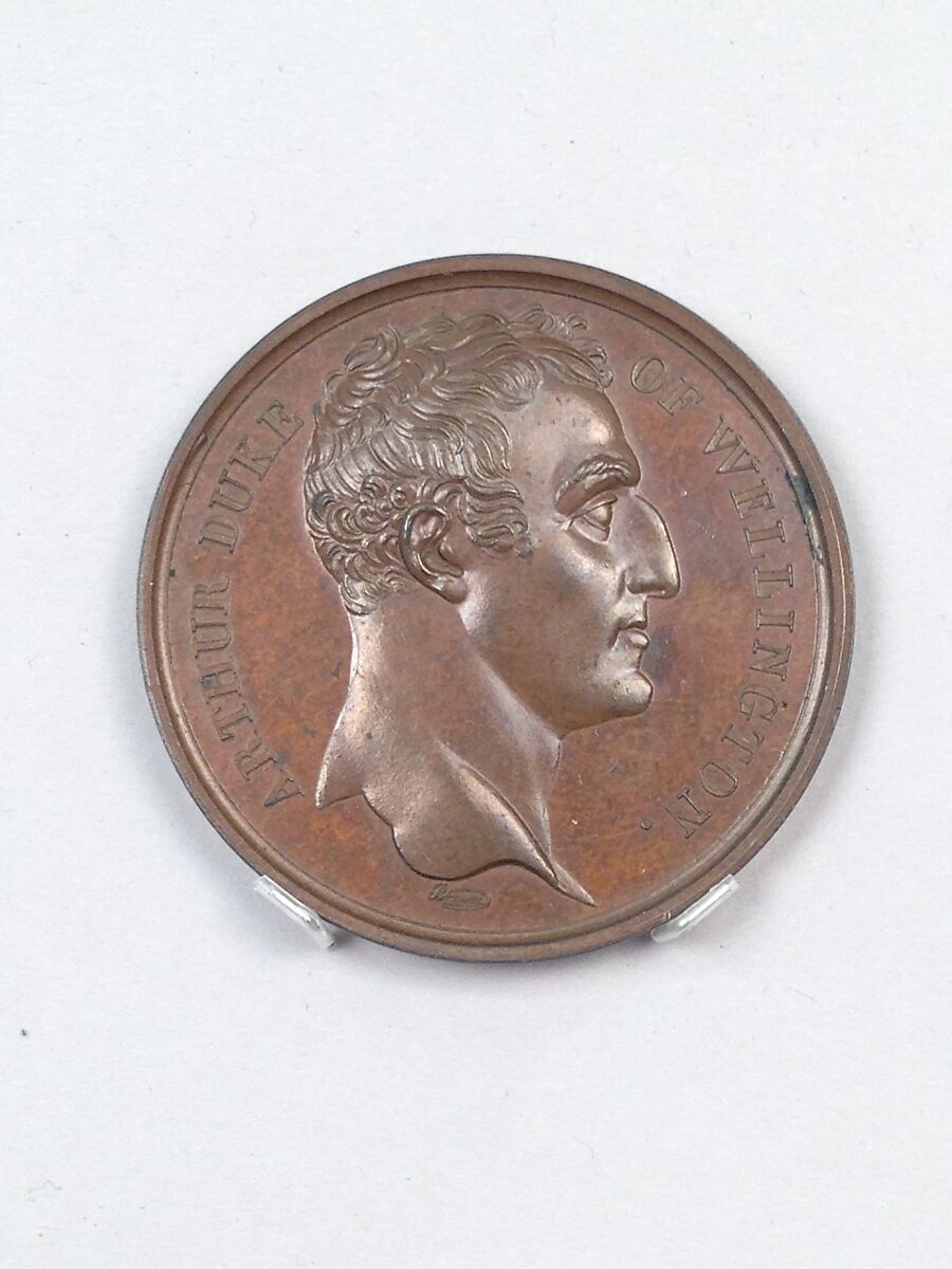 Duke of Wellington (one of Mudie's series of "National Medals"), Medalist: Nicholas Guy Antoine Brenet (French, 1773–1846), Bronze, struck, French 