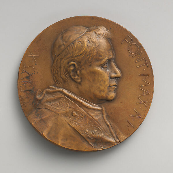 Pope Pius X, Medalist: Edmond Johnson, Bronze, British 