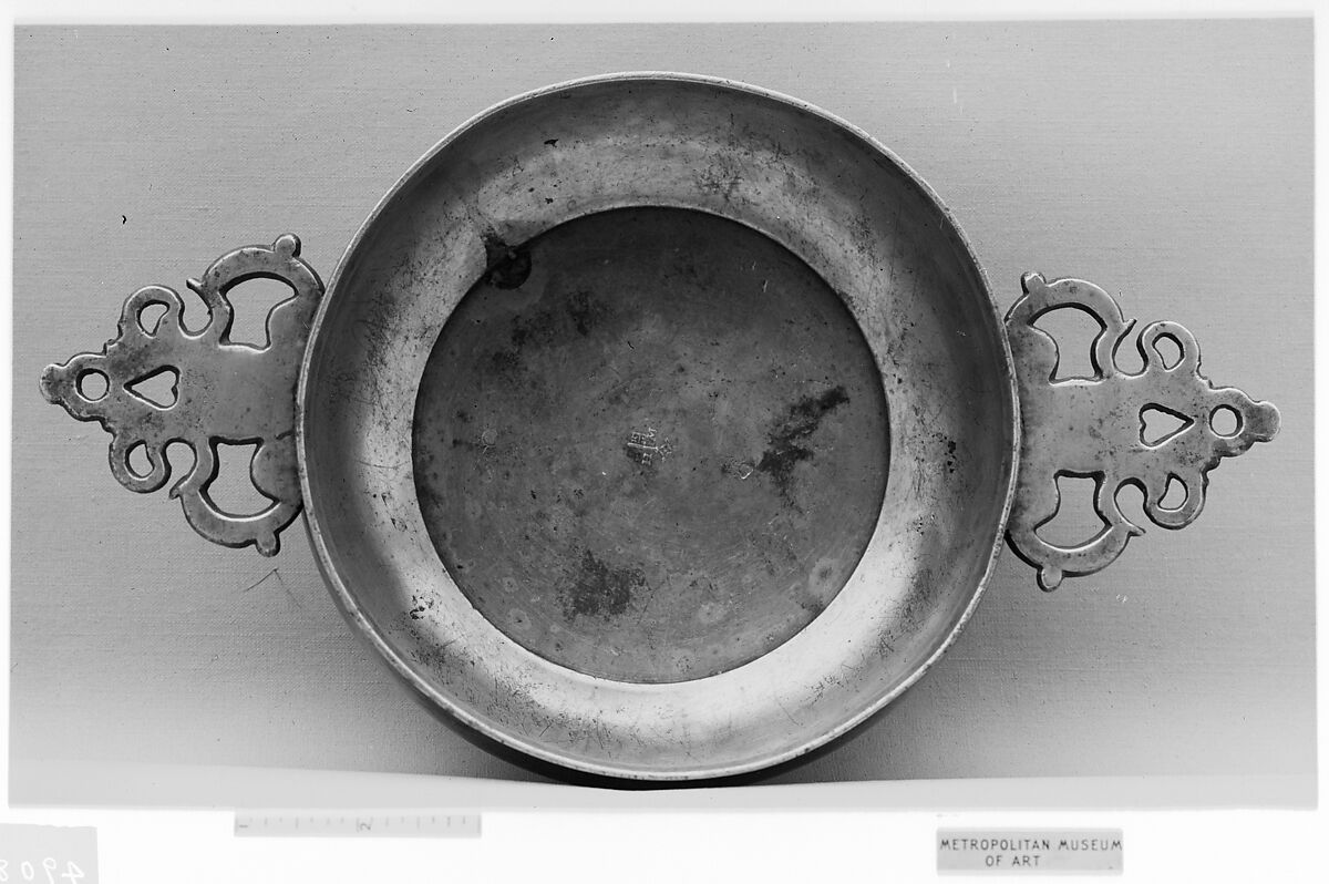 Porringer, Pewter, Flemish or Dutch 