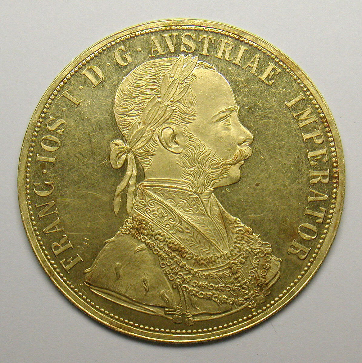 4-ducat piece, Francis Joseph I of Austria, 1888, 40th anniversary of the Emperor's accession, Gold, Austrian 