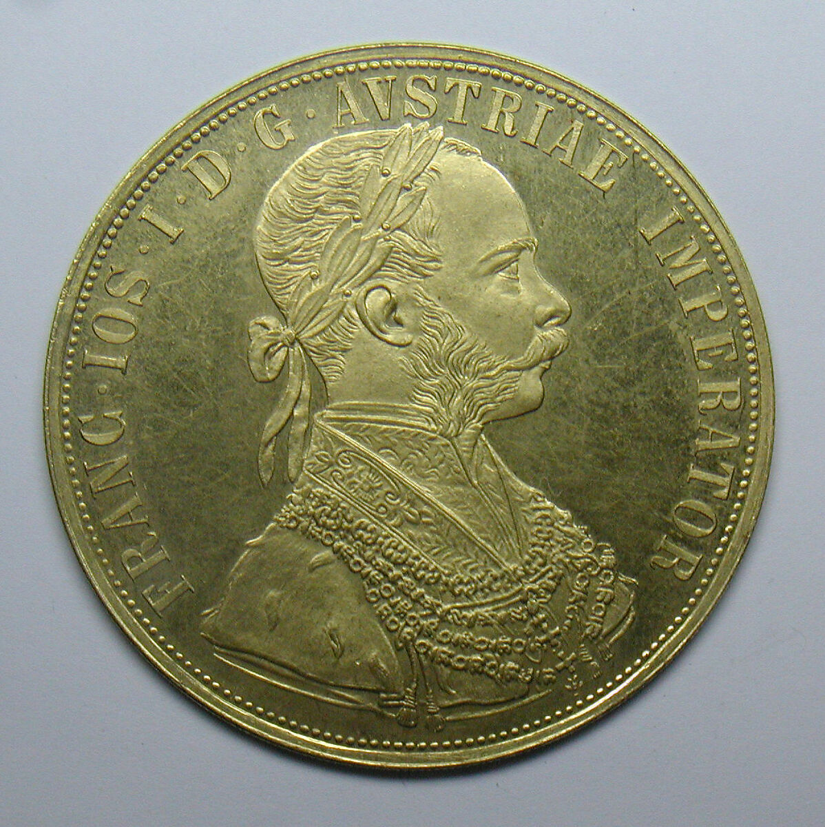 Quad ducat of Francis Joseph I, Emperor of Austria, Gold, Austrian 