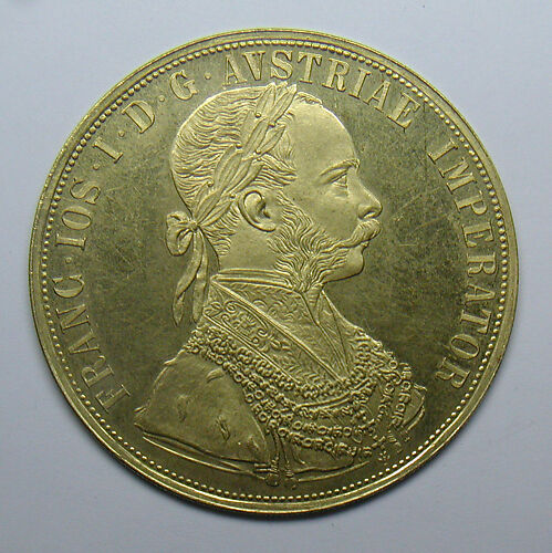 Quad ducat of Francis Joseph I, Emperor of Austria