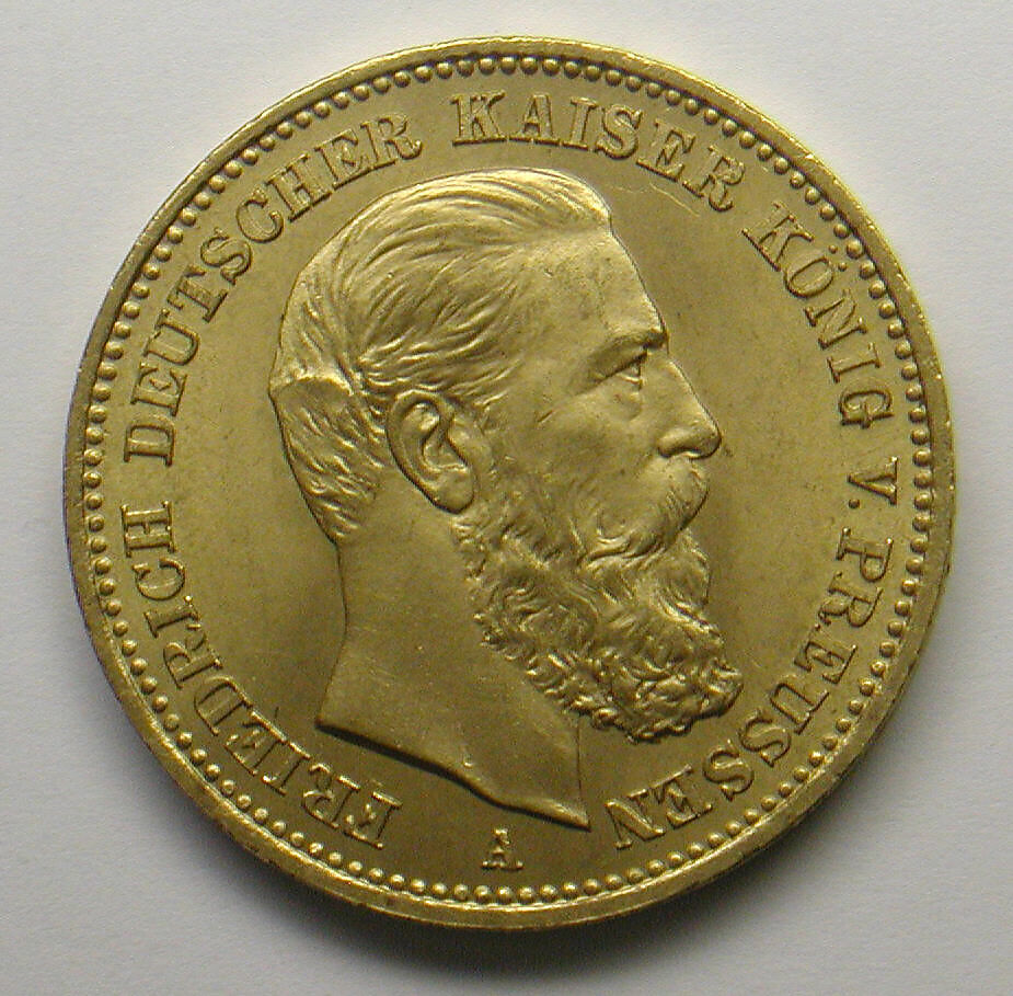 20-mark piece, Frederick I, German Emperor, 1888, Gold, German 