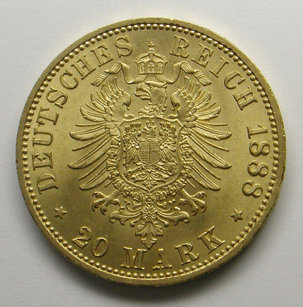 20-mark piece, Frederick I, German Emperor, 1888, Gold, German
