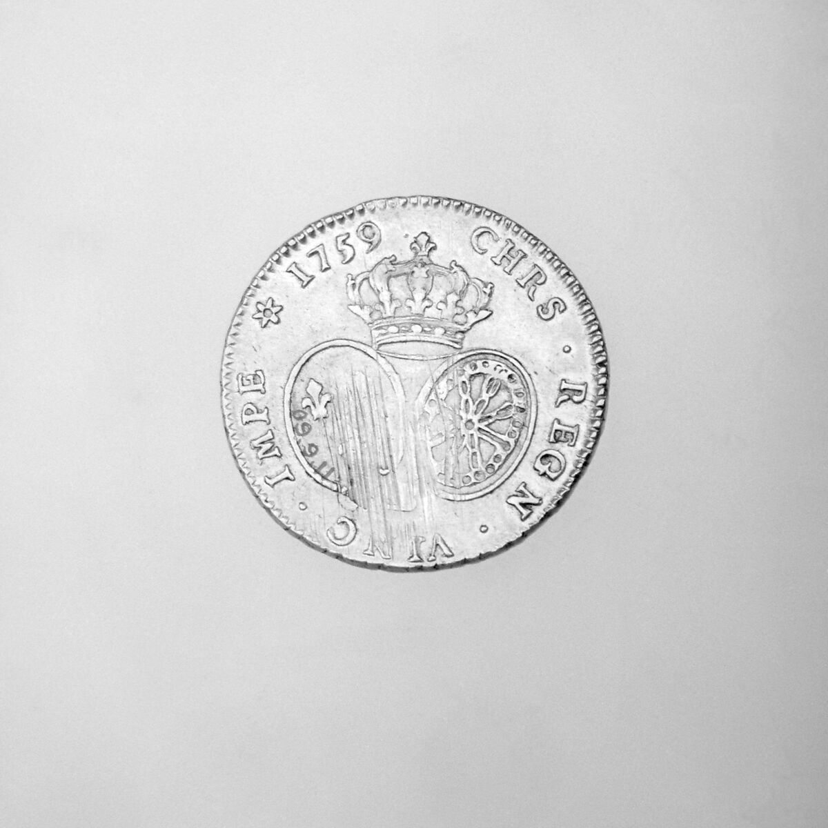 Double Louis-d'or of Louis XV of France, 1750, Medalist: Joseph-Charles Roettiers (French, Paris 1691–1779 Paris), Gold, French