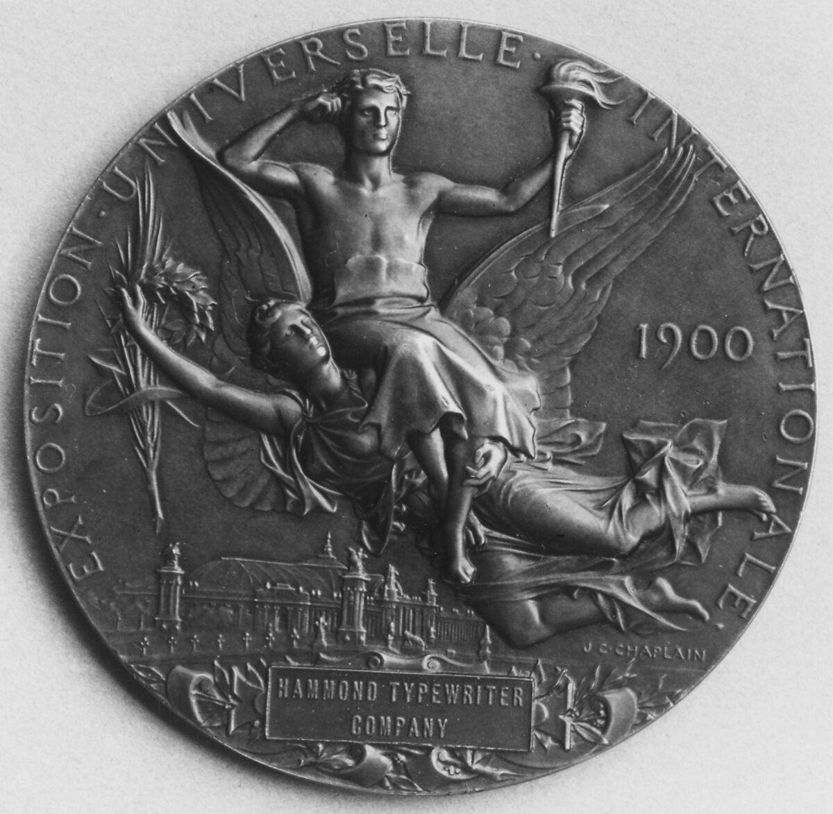 Award to the Hammond Typewriter Company, Medalist: Jules-Clément Chaplain (French, Mortagne, Orne 1839–1909 Paris), Bronze, struck, French 