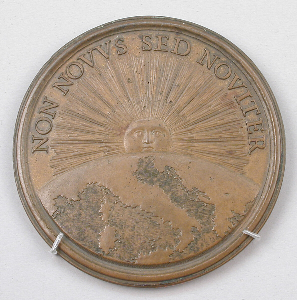 In honor of Livio Odescalchi, Gonfaloniere (Standard-Bearer) of the Holy Roman Church, Medalist: Giovanni Martino Hamerani (Italian, 1646/9–1705), Bronze, Italian