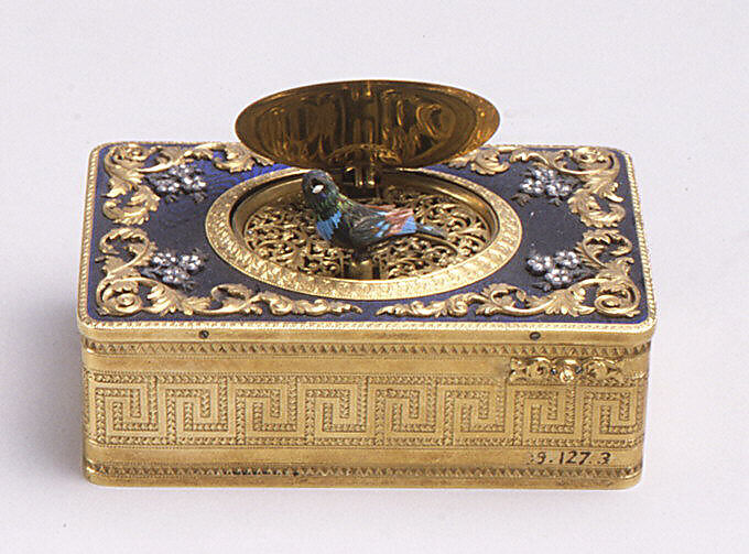 Musical box, Gold, enamel, diamonds, Swiss, Geneva 