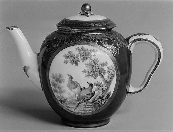 Teapot (théière calabre), Sèvres Manufactory (French, 1740–present), Soft-paste porcelain, French, Sèvres 