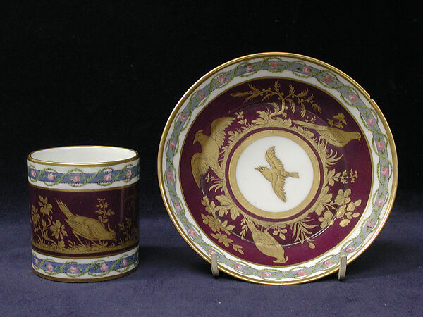 Saucer (Soucoupe), Sèvres Manufactory (French, 1740–present), Hard-paste porcelain, French, Sèvres 