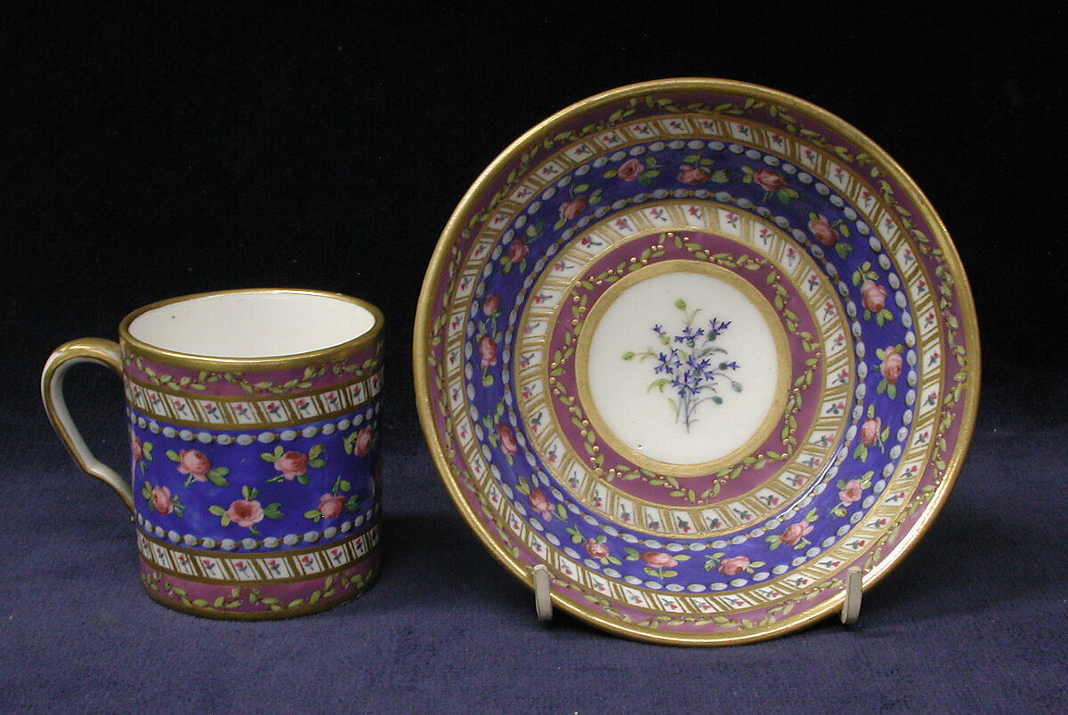Saucer (Soucoupe), Sèvres Manufactory (French, 1740–present), Soft-paste porcelain, French, Sèvres 