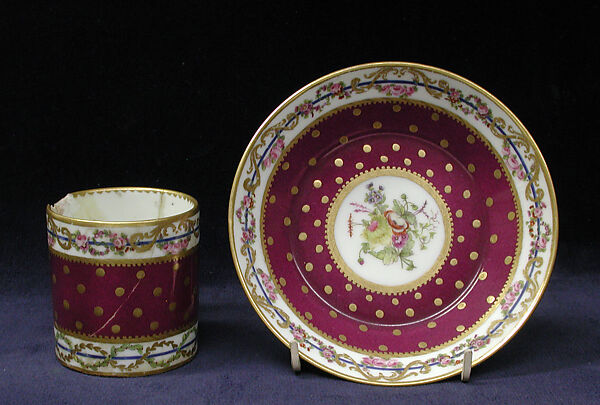 Cup (gobelet litron), Sèvres Manufactory (French, 1740–present), Hard-paste porcelain, French, Sèvres 
