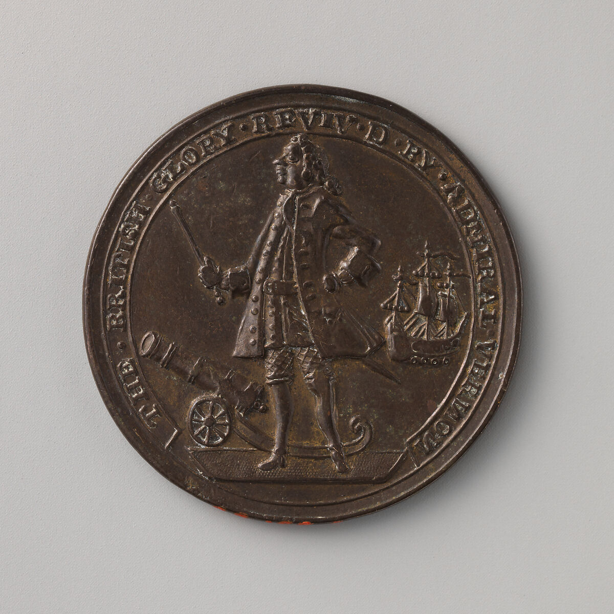 Commemorating the Capture of Porto Bello in 1739, Brass, British 