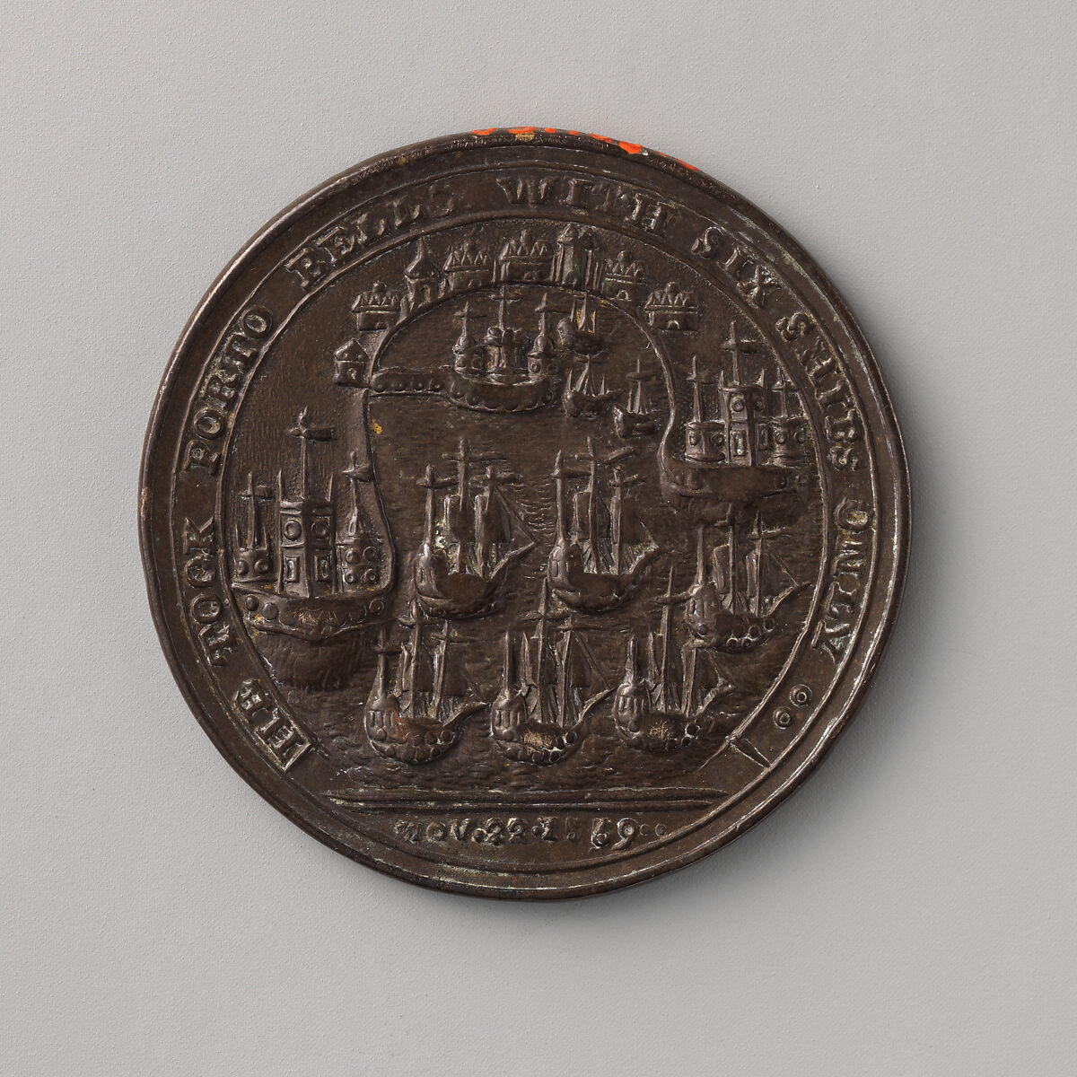 Commemorating the Capture of Porto Bello in 1739, Brass, British