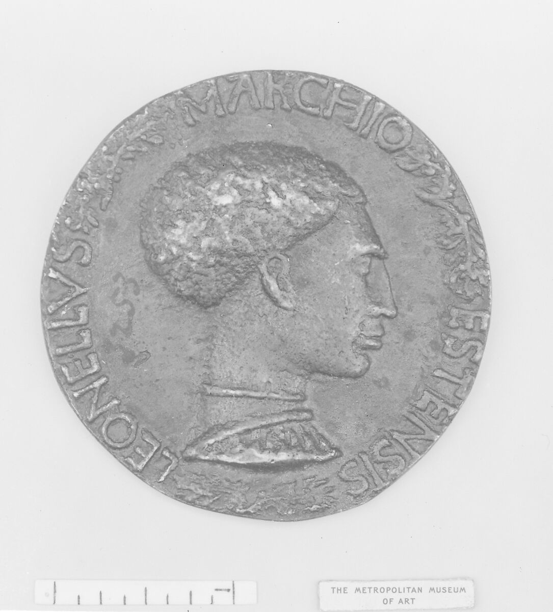 Leonello d'Este, Marquis of Ferrara (1407–1450), Medalist: Pisanello (Antonio Pisano) (Italian, Pisa or Verona by 1395–1455), Bronze, Italian