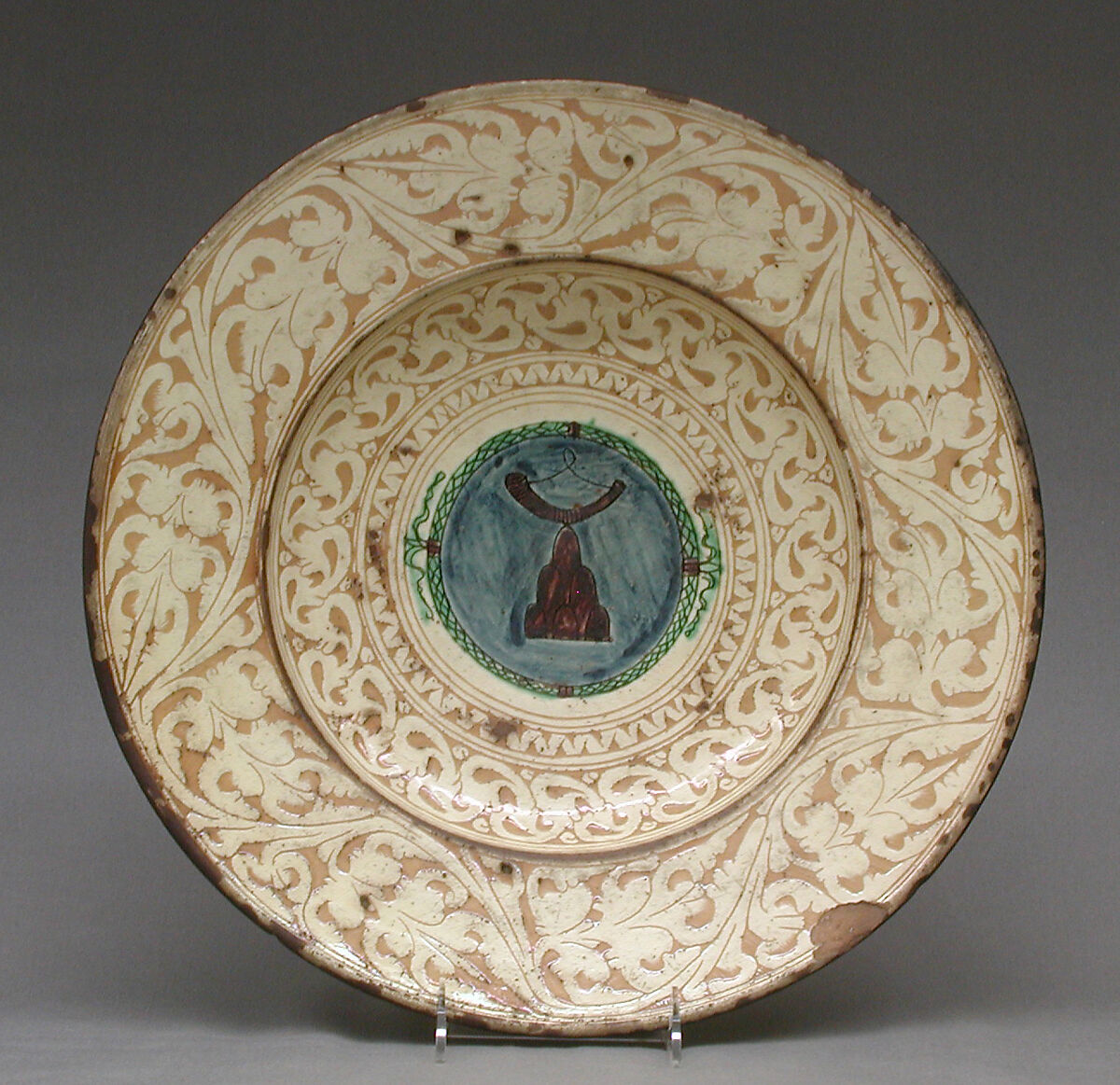 Plateau, Earthenware, Italian, Tuscany 