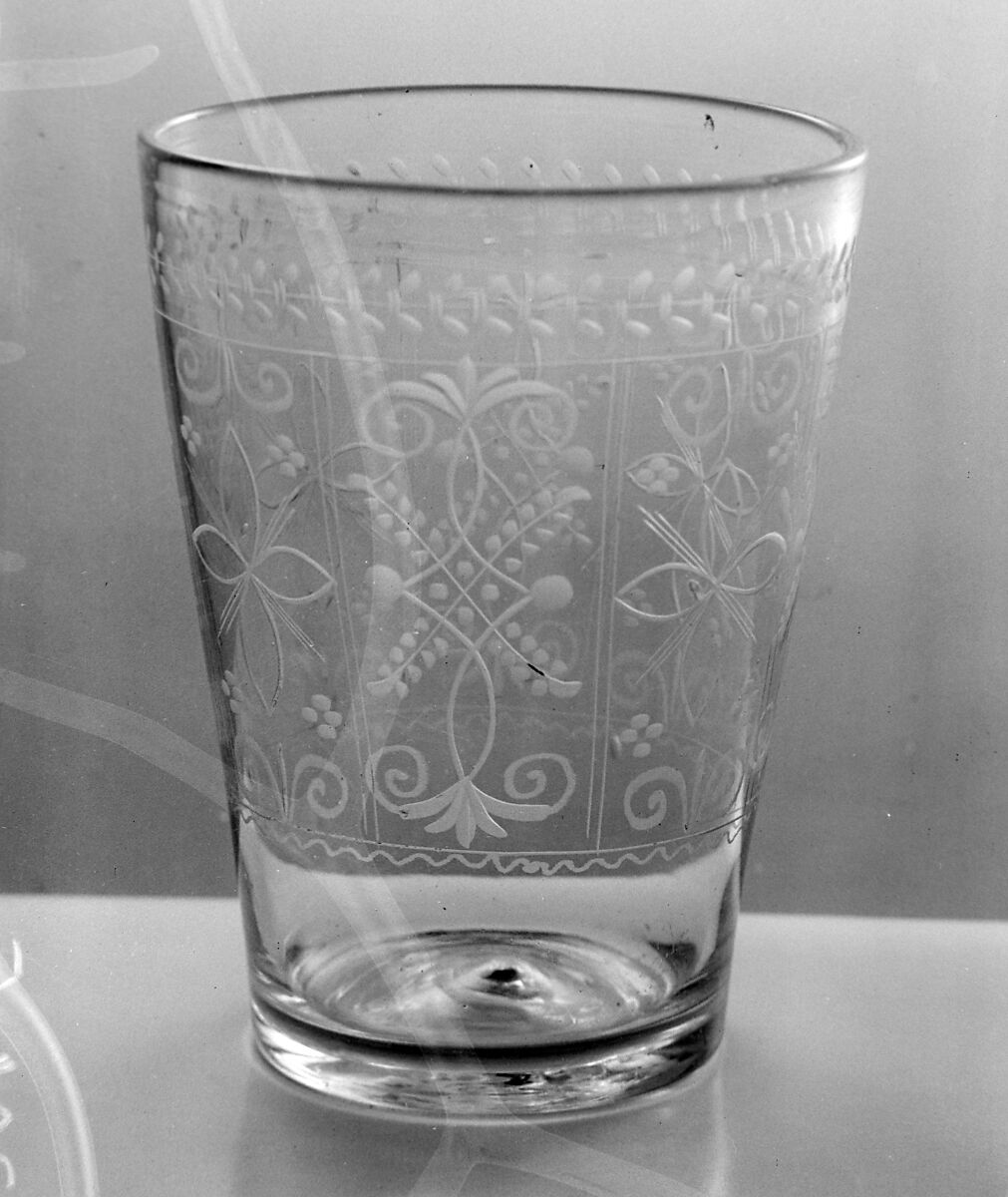 Flip or toddy glass, Glass, Dutch 