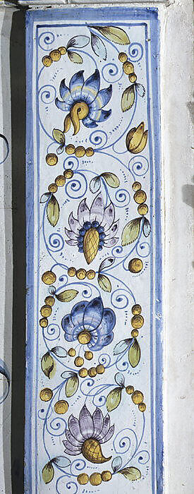 Stove, Attributed to the pottery of David II Pfau (1644–1702), Faience (tin-glazed earthenware), Swiss, Winterthur