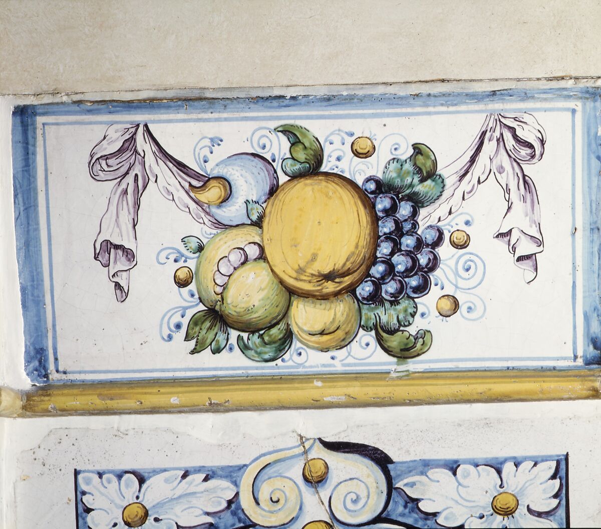 Stove, Attributed to the pottery of David II Pfau (1644–1702), Faience (tin-glazed earthenware), Swiss, Winterthur