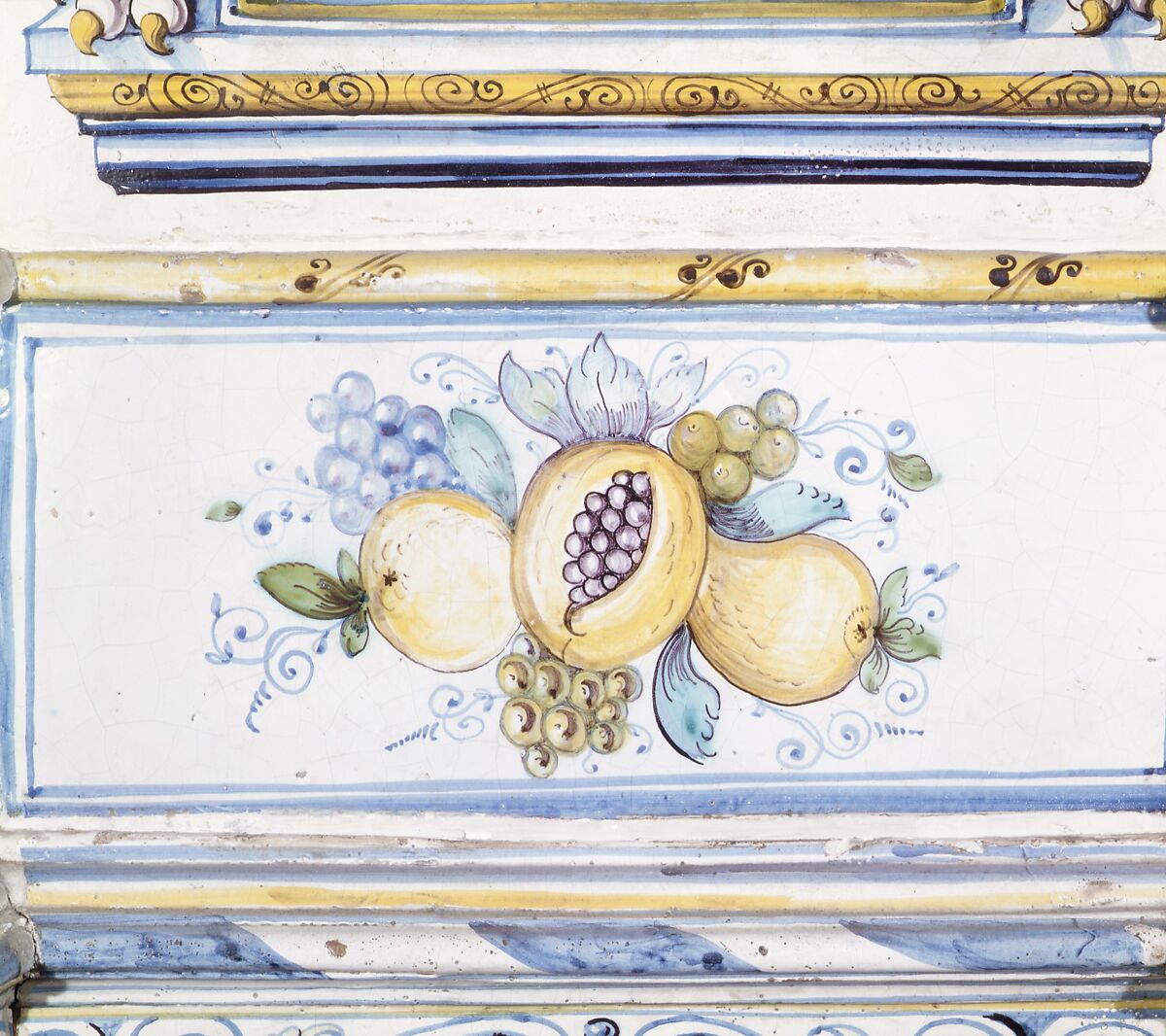 Stove, Attributed to the pottery of David II Pfau (1644–1702), Faience (tin-glazed earthenware), Swiss, Winterthur