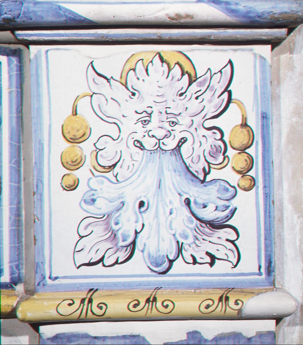 Stove, Attributed to the pottery of David II Pfau (1644–1702), Faience (tin-glazed earthenware), Swiss, Winterthur