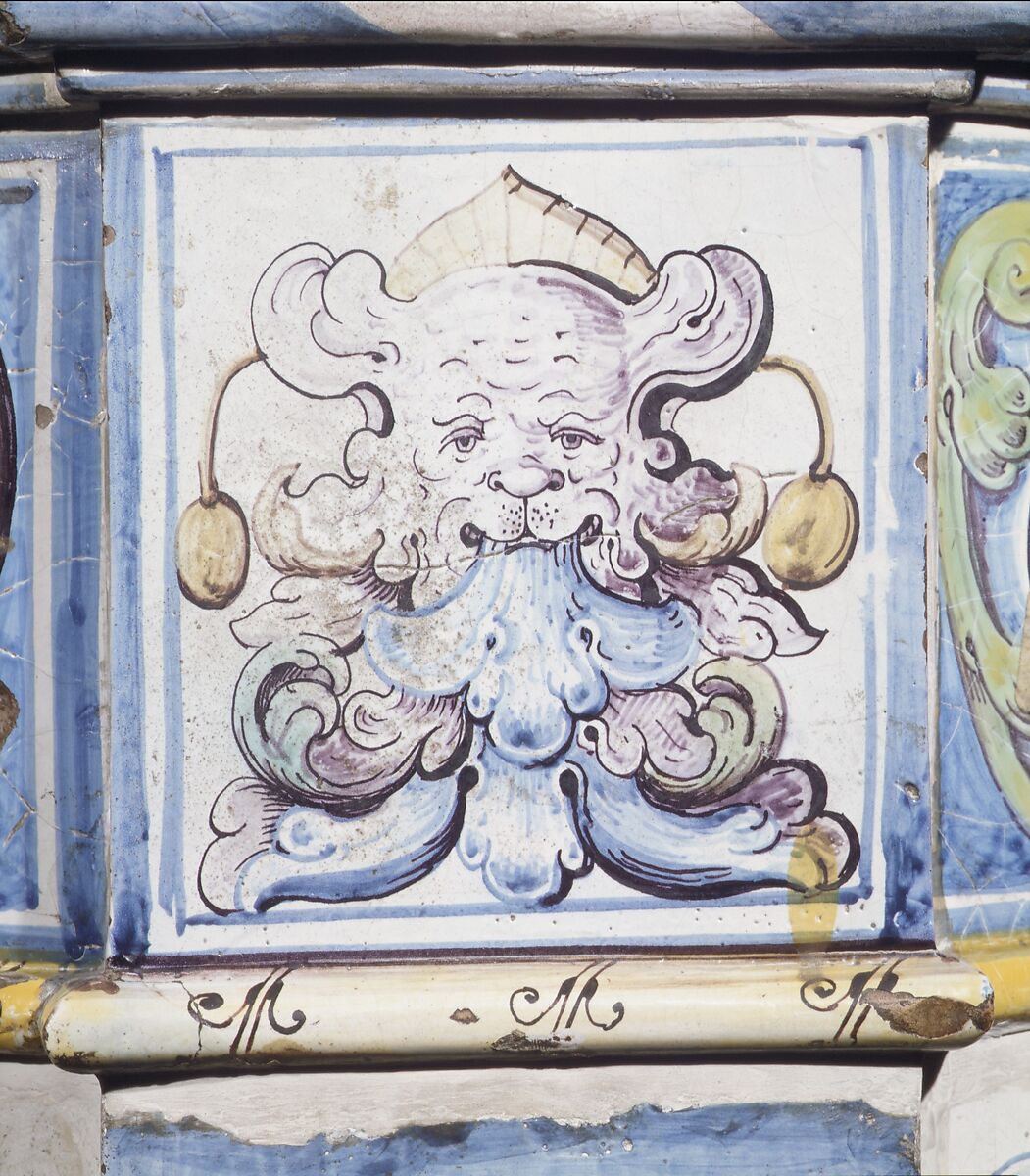 Stove, Attributed to the pottery of David II Pfau (1644–1702), Faience (tin-glazed earthenware), Swiss, Winterthur
