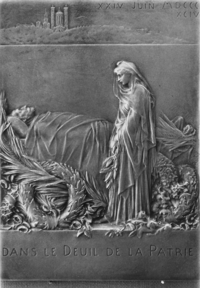 Death and Funeral of President Carnot, 1894, Medalist: Louis-Oscar Roty (French, Paris 1846–1911 Paris), Silver, struck, French 