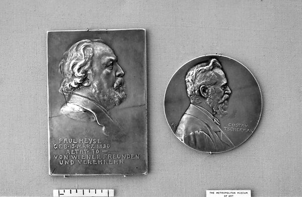 Portrait of Johann Ludwig Paul Heyse, Medalist: Rudolph Ferdinand Marschall (Austrian, Vienna 1873–1967), Silver, Austrian 