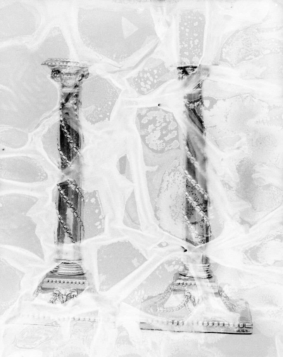 Pair of candlesticks, Probably by Tudor and Leader, Sheffield plate, British, Sheffield