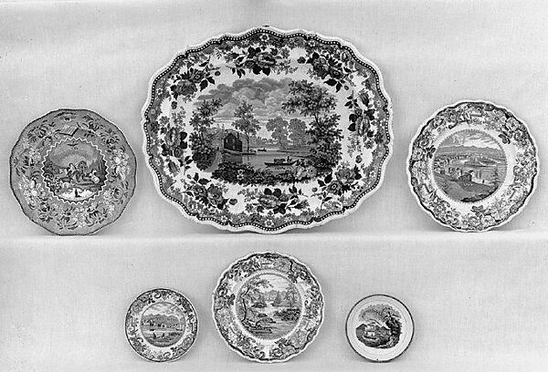 Plate, J. &amp; G. Meakin (1851–present), Staffordshire printed ware, British, Staffordshire 