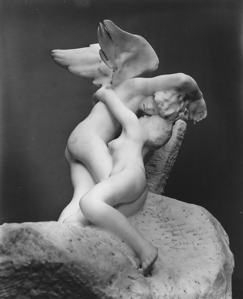 Cupid and Psyche, Auguste Rodin (French, Paris 1840–1917 Meudon), Marble, French