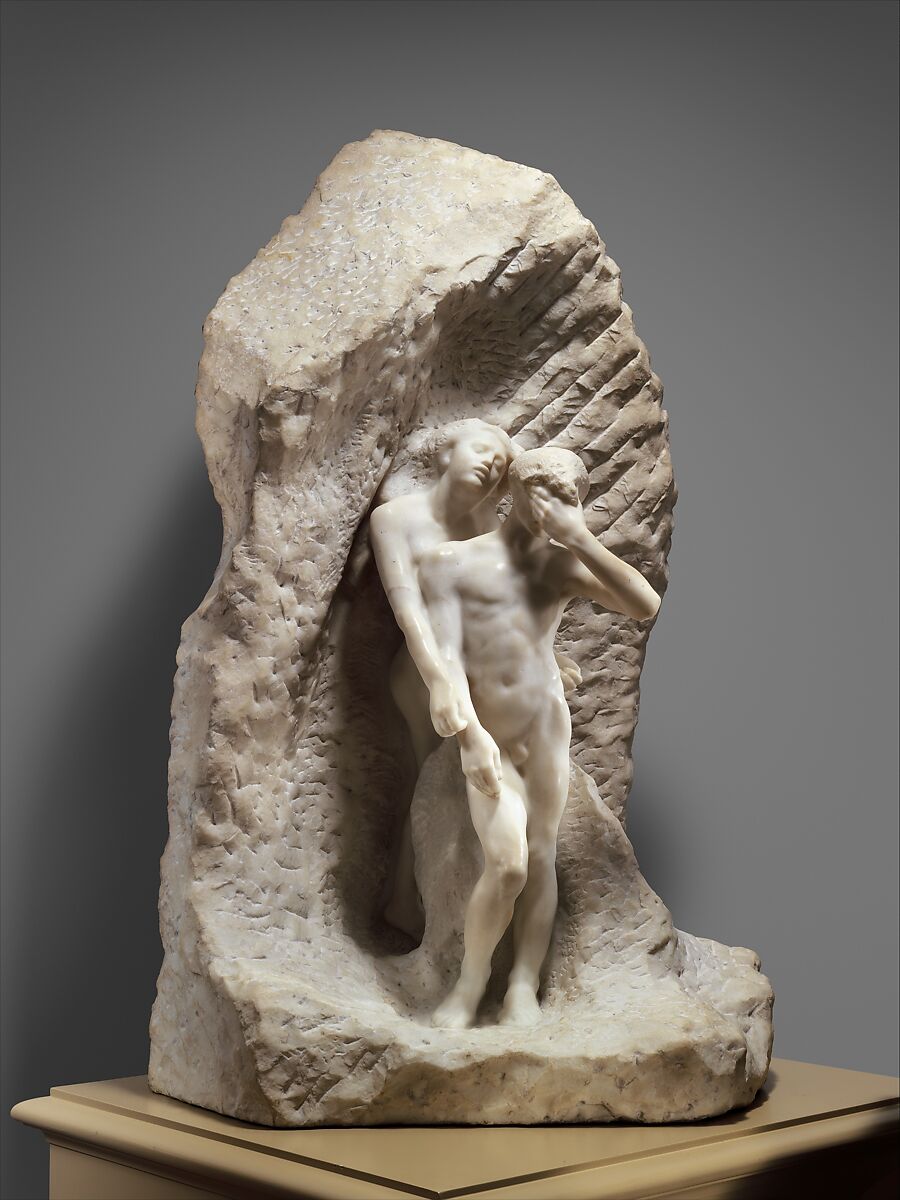 Orpheus and Eurydice, Auguste Rodin (French, Paris 1840–1917 Meudon), Marble, French, Paris 