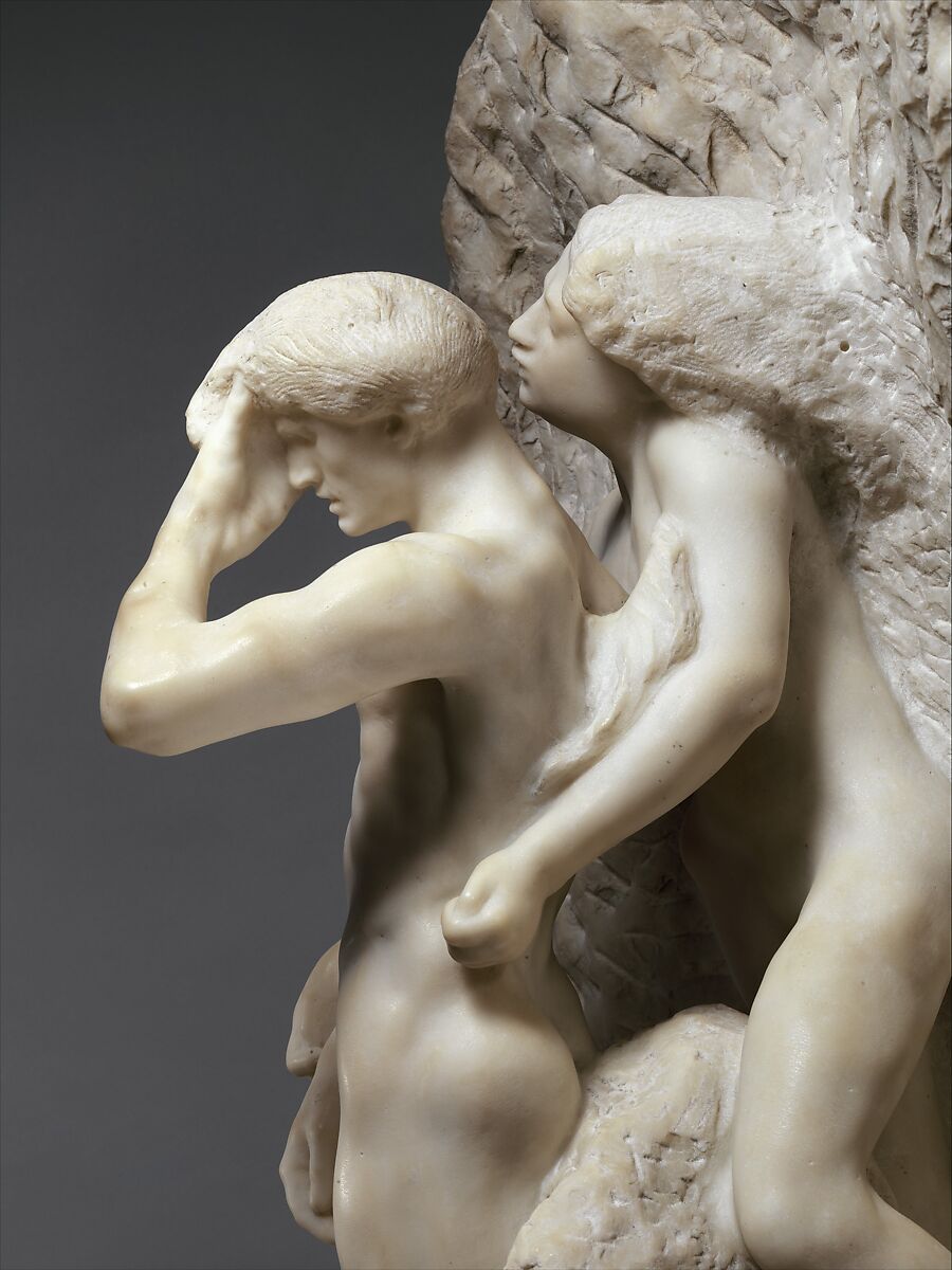 Orpheus and Eurydice, Auguste Rodin (French, Paris 1840–1917 Meudon), Marble, French, Paris