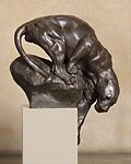 Reaching Jaguar, Anna Hyatt Huntington (American, Cambridge, Massachusetts 1876–1973 Redding, Connecticut), Bronze, American